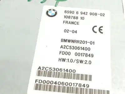 Second-hand car spare part dvd system for bmw x5 (e53) 3.0 d oem iam references 65906942908  