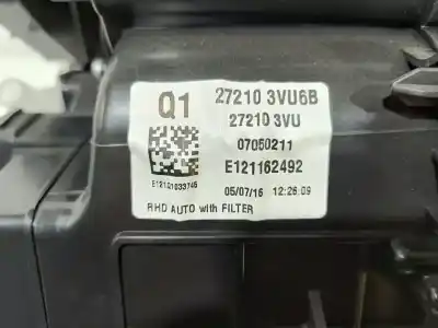 Second-hand car spare part full normal heating for nissan note (e12) hr12dr oem iam references 272353vu6b  