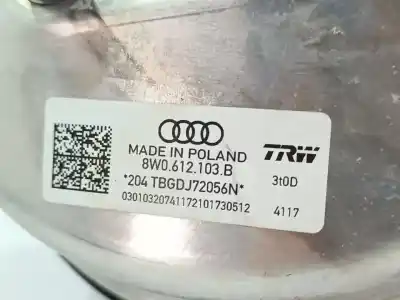 Second-hand car spare part brake servo for audi a4 b9 (8w2, 8wc) 1.4 tfsi oem iam references 8w0612103b  