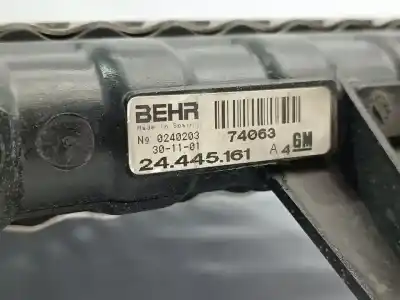 Автозапчастина б/у водяний радіатор для opel corsa c 1.2 16v cat (z 12 xe / lw4) посилання на oem iam 24445161  