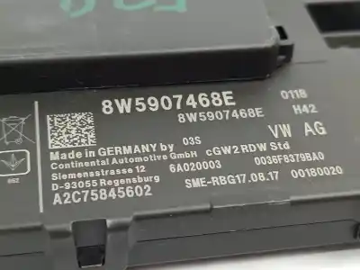 Second-hand car spare part electronic module for audi a4 b9 (8w2, 8wc) 1.4 tfsi oem iam references 8w5907468e  