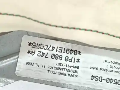 Peça sobressalente para automóvel em segunda mão airbag de cortina dianteiro direito por seat leon (1p1) bxe referências oem iam 1p0880742  