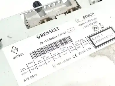 Автозапчастина б/у аудіо система / радіо cd для renault kangoo ii (f/kw0) k9k802 посилання на oem iam 281159665r  
