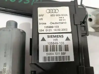 Автозапчасти б/у задний правый стеклорегулятор за audi a4 b6 (8e2) 1.9 tdi ссылки oem iam 8e1959802a  