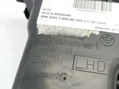 Second-hand car spare part air ventilation grille for bmw serie 3 berlina (e90) 318d oem iam references 64226922634