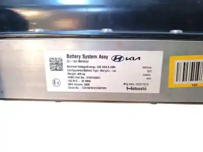 Peça sobressalente para automóvel em segunda mão bateria por kia niro (sg2) e-concept referências oem iam 37501ao051  
