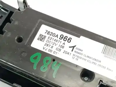 Автозапчастина б/у клімат-контроль для MITSUBISHI ECLIPSE CROSS Basis Посилання на OEM IAM 7820A966  