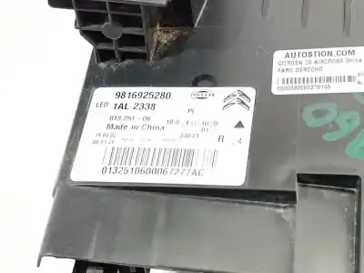 Pezzo di ricambio per auto di seconda mano FARO ANTERIORE DESTRO per CITROEN C5 AIRCROSS  Riferimenti OEM IAM 9816925280  