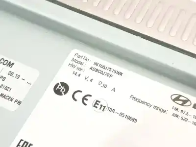 Автозапчастина б/у gps навігаційна система для kia xceed (cd) 1.0 t-gdi посилання на oem iam 96160j7515wk  