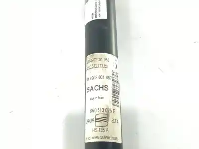 Second-hand car spare part right rear shock absorber for seat ibiza (6j5) reference oem iam references 6r0513025e  