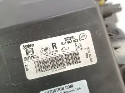 Pezzo di ricambio per auto di seconda mano faro anteriore destro per seat ibiza (6j5) reference riferimenti oem iam 6j1941022c  