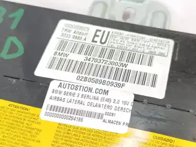 Pezzo di ricambio per auto di seconda mano airbag laterale anteriore destro per bmw 3 (e46) 320 d riferimenti oem iam 34703723003w  