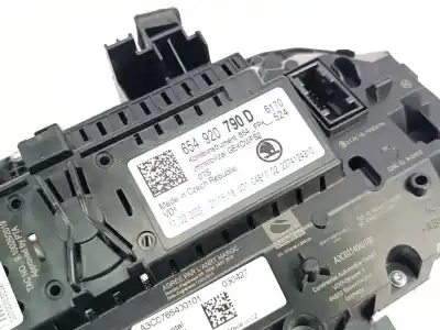 Second-hand car spare part dashboard for skoda scala (nw) active oem iam references 654920790d  