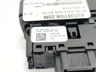 Second-hand car spare part switch for skoda scala (nw) active oem iam references 655927132