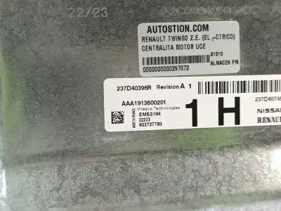 Second-hand car spare part ecu engine control for renault twingo iii (bcm_, bca_) z.e: (bca1) oem iam references 237d40396r  