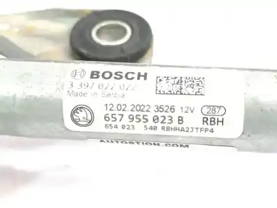 İkinci el araba yedek parçası ön silecek motoru için skoda scala (nw) active oem iam referansları 657955023b  