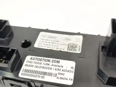 Peça sobressalente para automóvel em segunda mão comando de sofagem (chauffage / ar condicionado) por ford focus turn cb8 trend referências oem iam f1et19980e  