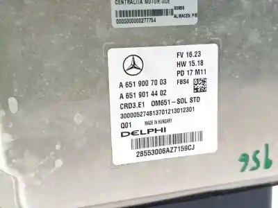 İkinci el araba yedek parçası ecu motor kontrol cihazi için clase c clase gla w156 gla 200 cdi 156.908 oem iam referansları a6519007003  