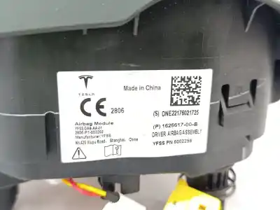 Peça sobressalente para automóvel em segunda mão Airbag Dianteiro Esquerdo por TESLA MODEL Y GRAN AUTONOMIA DUAL AWD 514 CV / 378 KW Referências OEM IAM 162661700B  