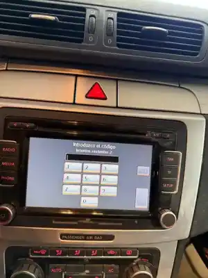 Peça sobressalente para automóvel em segunda mão sistema de áudio / rádio cd por volkswagen passat cc 357 básico referências oem iam vw3c8035190