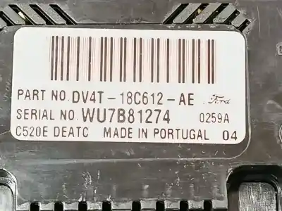 Pezzo di ricambio per auto di seconda mano controllo climatico per ford kuga (cbs) titanium riferimenti oem iam dv4t18c612ae