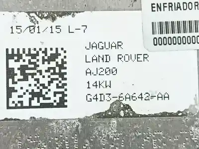 Peça sobressalente para automóvel em segunda mão radiador de óleo do motor por jaguar xe (x760) 2.0 d awd referências oem iam g4d36a642aa