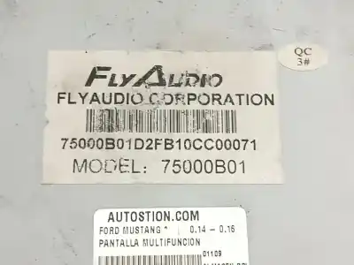Second-hand car spare part multifunction display for ford mustang 4.6 i 304 cv oem iam references 75000b01  