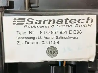 Автозапчасти б/у пепельница за audi a3 (8l1) 1.9 tdi ссылки oem iam 8l0857951e  