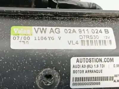 Автозапчасти б/у двигатель запускается за audi a3 (8l1) 1.9 tdi ссылки oem iam 02a911024b  