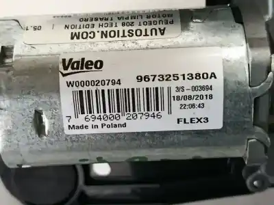Pezzo di ricambio per auto di seconda mano motore tergicristallo posteriore per peugeot 208 tech edition riferimenti oem iam 9673251380a