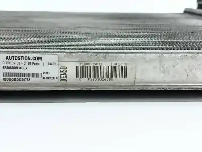 Second-hand car spare part water radiator for citroen c3 hdi 70 furio oem iam references 9653026580  