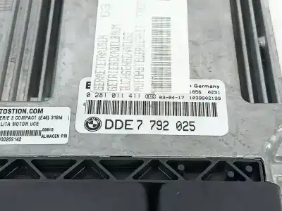 Second-hand car spare part ecu engine control for bmw serie 3 compact (e46) 316ti m sport oem iam references 0281011411  