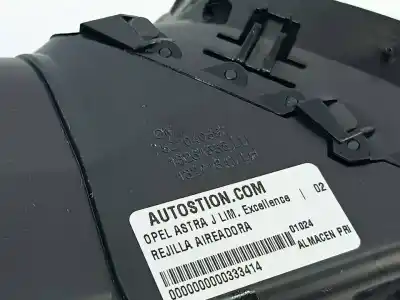 Peça sobressalente para automóvel em segunda mão grelha / difusor de ar por opel astra j lim excellence referências oem iam 13261538  