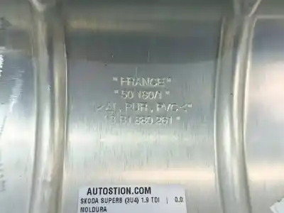 Pezzo di ricambio per auto di seconda mano modanatura per skoda superb i (3u4) 1.9 tdi riferimenti oem iam 3b1880261  