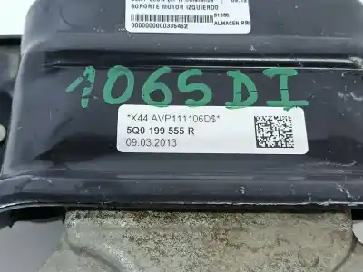Автозапчастина б/у опора двигуна ліва для seat leon (5f1) 1.6 tdi посилання на oem iam 5q0199555r  