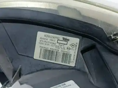 Second-hand car spare part right headlight for renault kangoo (f/kc0) 1.5 dci diesel oem iam references 8200236591  