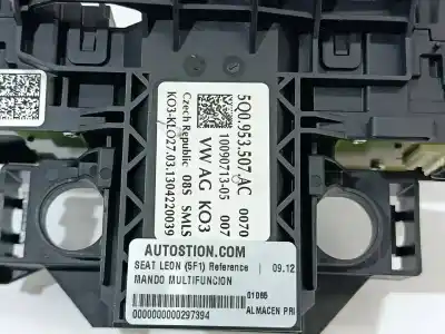 Second-hand car spare part multifunction switch for seat leon (5f1) 1.6 tdi oem iam references 5q0953507ac  