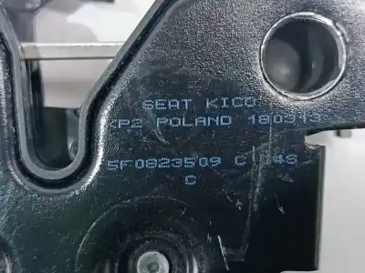 Second-hand car spare part bonnet lock for seat leon (5f1) 1.6 tdi oem iam references 5f0823509