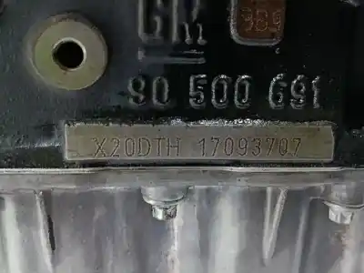 Second-hand car spare part complete engine for opel vectra b berlina básico (1999->) oem iam references x20dth  