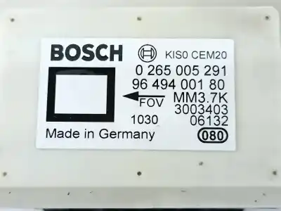 Second-hand car spare part electronic module for citroen c4 berlina lx oem iam references 9649400180  