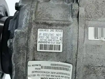 Автозапчастина б/у компресор кондиционера для audi a4 b7 (8ec) 2.0 tdi 16v посилання на oem iam 8e0260805cb  