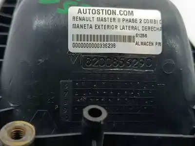 Second-hand car spare part exterior right side door handle for renault master ii phase 2 combi combi 3t5 l2 9pl caja cerrada techo elev. oem iam references 8200856290