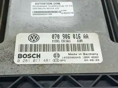 Автозапчастина б/у ебу контролер двигуна для volkswagen touareg (7la, 7l6, 7l7) 5.0 v10 tdi посилання на oem iam 0281011481  