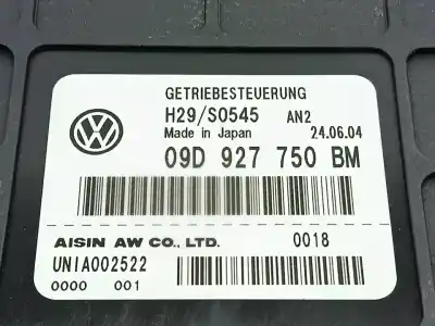 Автозапчастина б/у блок управління акпп для volkswagen touareg (7la, 7l6, 7l7) 5.0 v10 tdi посилання на oem iam 09d927750bm  