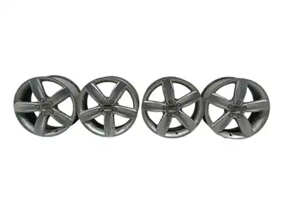 Peça sobressalente para automóvel em segunda mão jogo de jantes por seat leon (1p1) 2.0 tdi 16v referências oem iam 1p0601025h