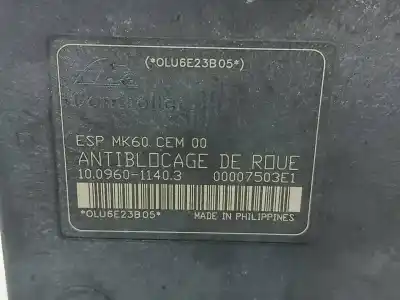 Peça sobressalente para automóvel em segunda mão abs por citroen c5 berlina lx (e) referências oem iam 9657061080  