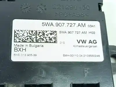 Peça sobressalente para automóvel em segunda mão centralina de ar condicionado por skoda octavia lim. (5e3) active referências oem iam 5wa907727