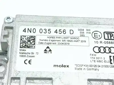 Peça sobressalente para automóvel em segunda mão módulo eletrônico por skoda octavia lim. (5e3) active referências oem iam 4n0035456d  