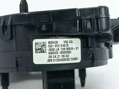 Peça sobressalente para automóvel em segunda mão fita do airbag por skoda octavia lim. (5e3) active referências oem iam 5q1953549d
