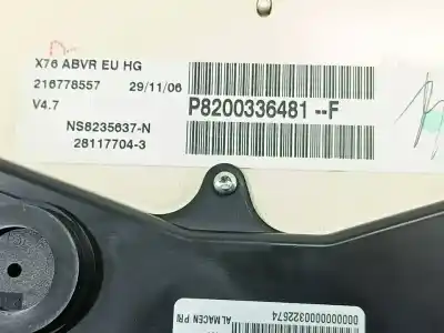 Peça sobressalente para automóvel em segunda mão quadrante por renault kangoo (f/kc0) authentique referências oem iam 8200336481  